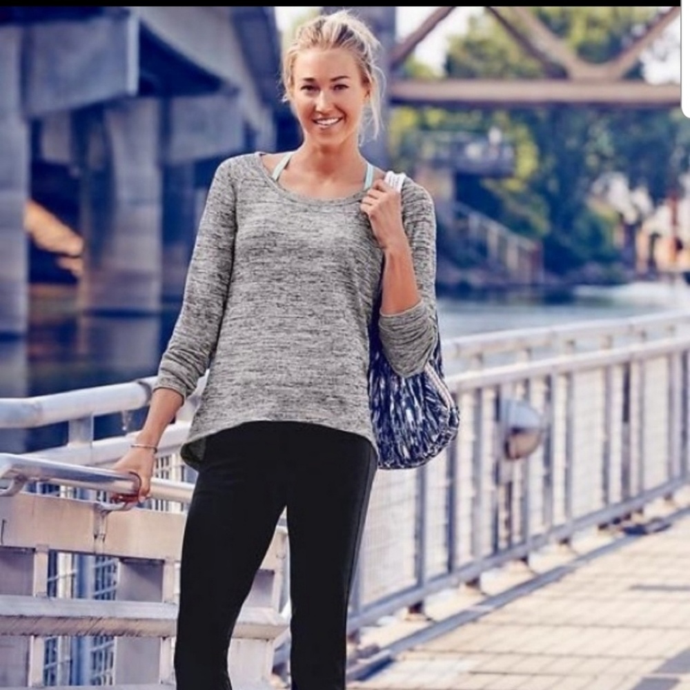 Athleta No Sweatin It Shark Bite Sweater